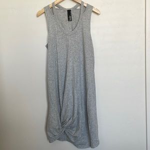 Gray knot tank dress